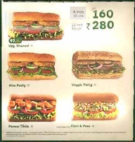 Subway menu 7