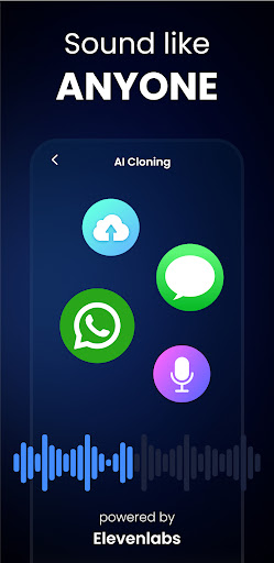 Screenshot Voice & Face Cloning: Clony AI