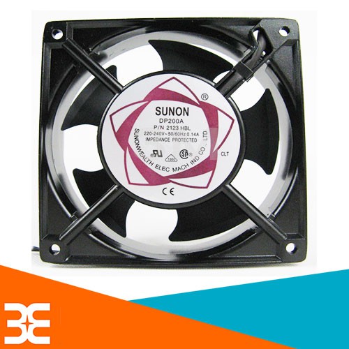 Quạt Tản Nhiệt Sunon 12X12X3.8Cm 220 - 240Vac 0.14A