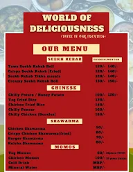 World of Deliciousness menu 2