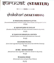 Payatha - Ethnic Foothill Restaurant menu 1