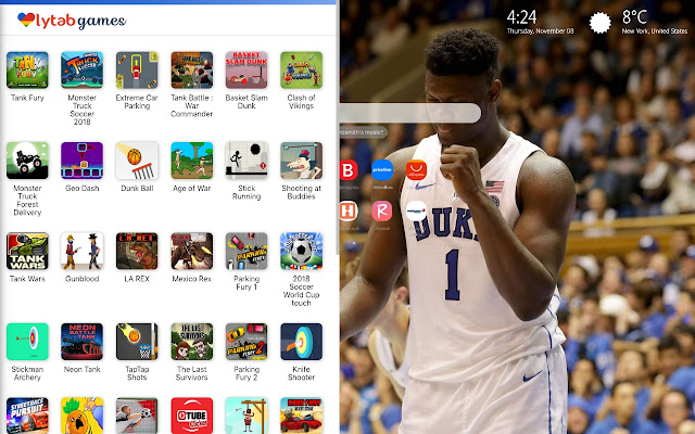 Zion Williamson NBA Wallpaper HD New Tab