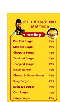 Hatke Vada menu 2