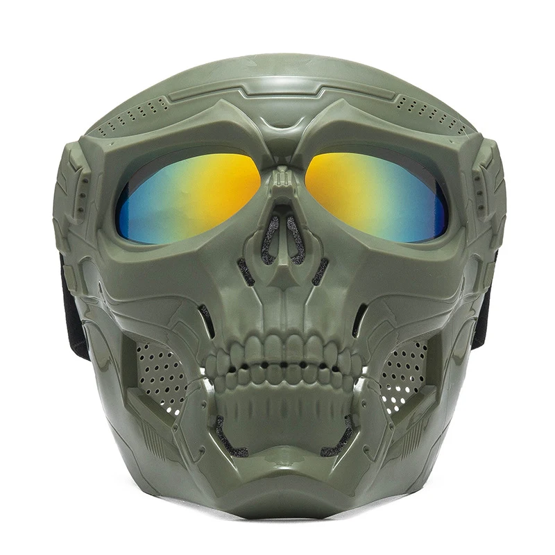 Title 1, Skull motorbril, winddicht, unisex, voor helder...