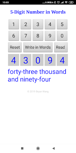 5-Digit Number in Words