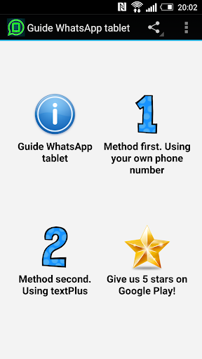 Guide WhatsApp tablet
