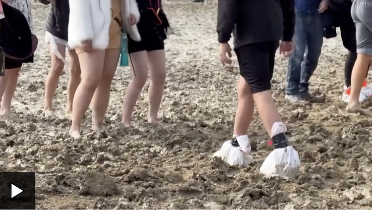 Burning Man: Torrential rain turns desert festival into mud bath