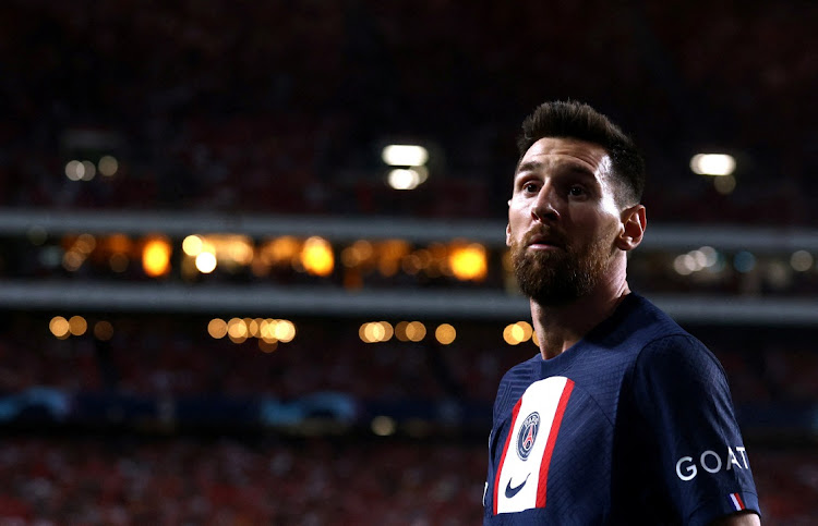 Paris St Germain's Lionel Messi on October 5 2022. Picture: REUTERS/PEDRO NUNES