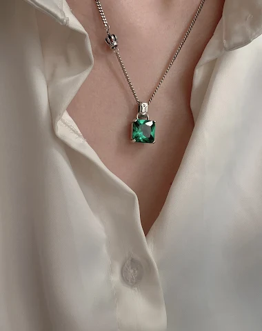 Vintage kroon hanger ketting voor d - 3