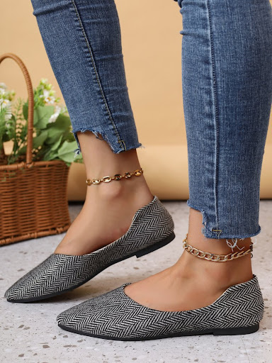Title 12, Womens Flat Soft Leather Pointed Toe Shoes Com...