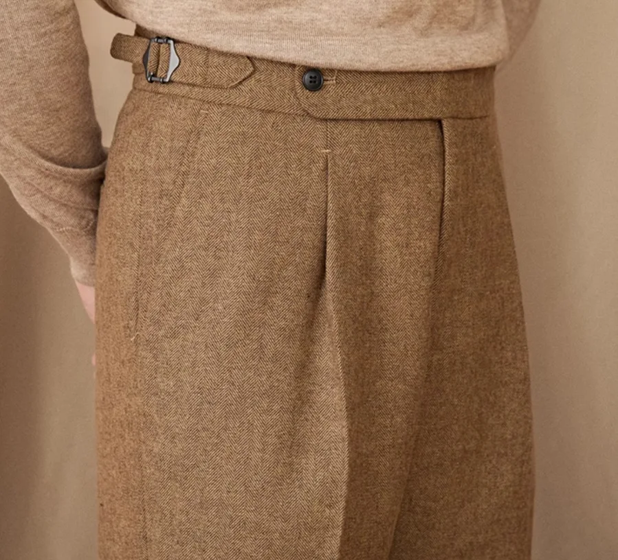Naples Casual High Waist Straight Trousers. Effortless style and comfort. The perfect everyday trousers for a modern and