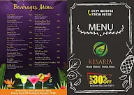 Kesaria menu 1