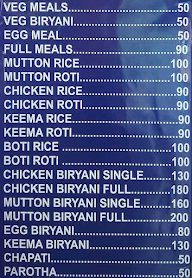 Jay Durge Biryani menu 2