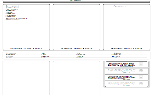 Roll20 Character Sheet Exporter for 5e