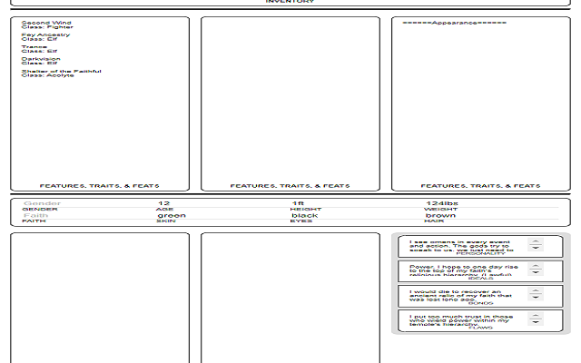 Roll20 Character Sheet Exporter for 5e Preview image 3