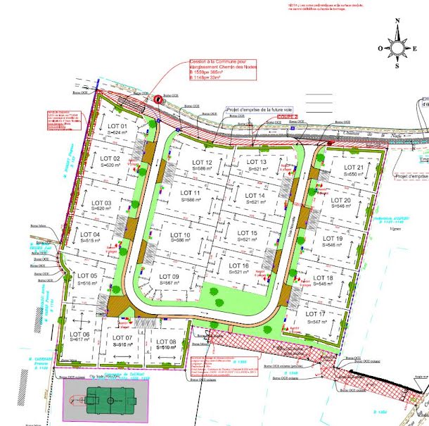 Vente terrain  617 m² à Tauriac (33710), 89 000 €