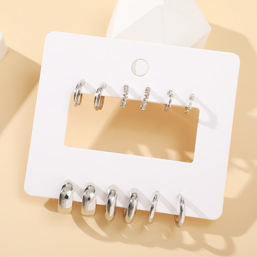 Title 3, Geometric Copper Earrings with Exaggerated Gold...