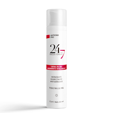 Crema Día 24/7 By Paola   Turbay Antiedad Antiarrugas Hidratante Humecta 