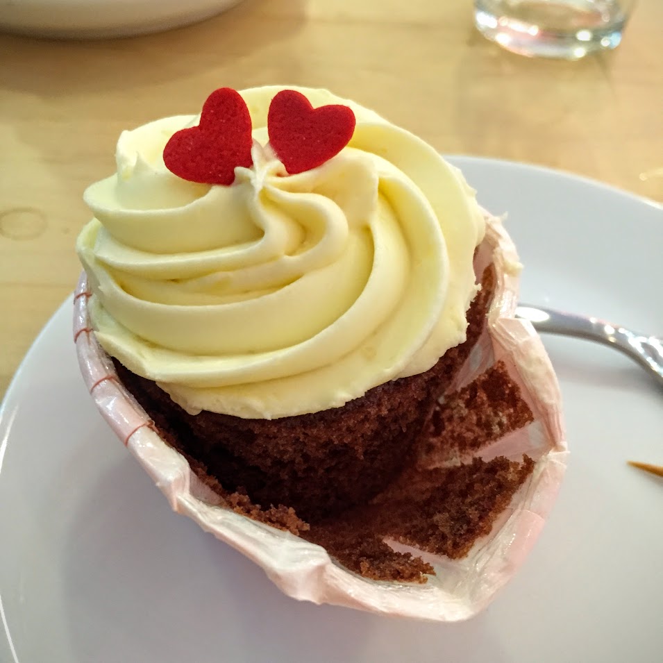 Complimentary cupcake!