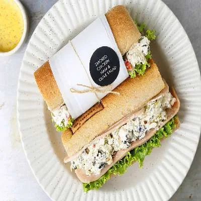 Smoked Chicken Ham & Olive Salad Sandwich