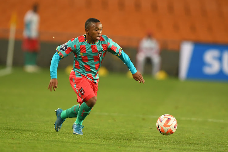 FILE IMAGE: Aphelele Teto of TS Galaxy during the DStv Premiership match between Kazier Chiefs and TS Galaxy at FNB Stadium on October 19, 2022 in Johannesburg, South Africa.