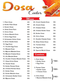 Dosa Centre menu 1