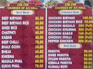 Zam Zam-E-Yadgar menu 1