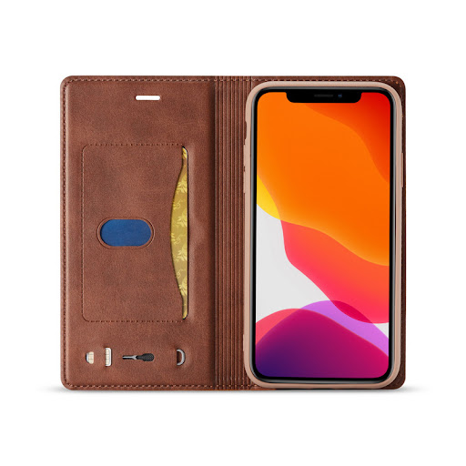 Title 4, Leather Pattern External Card Business Flip Pho...