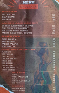 Juice Spot menu 1