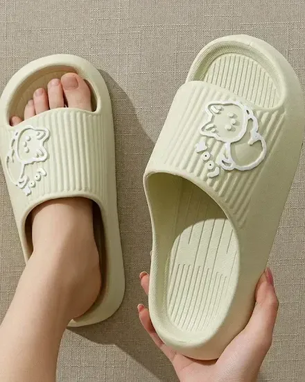 Women Soft Sole House Slippers 2023 Summer Beach Thick Pl... - 1