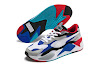 rs-x³ puzzle puma white/dazzling blue/hi rise