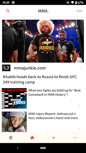 Screenshot MMA News - UFC News