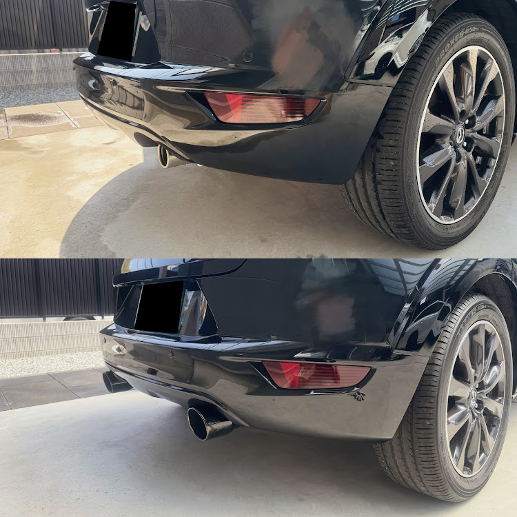 CX-3のマフラーカッター取付・マフラーカッター・RIDERS HOUSE・ライダーズハウスに関するカスタム事例の投稿画像1枚目