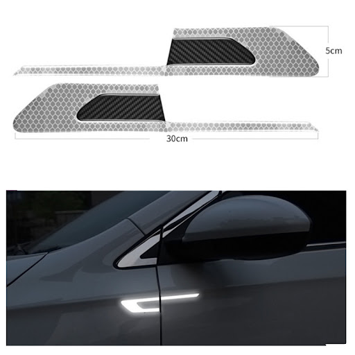 Title 3, Body wheel brow reflective stickers Enhance roa...