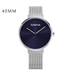 Mens silver blue