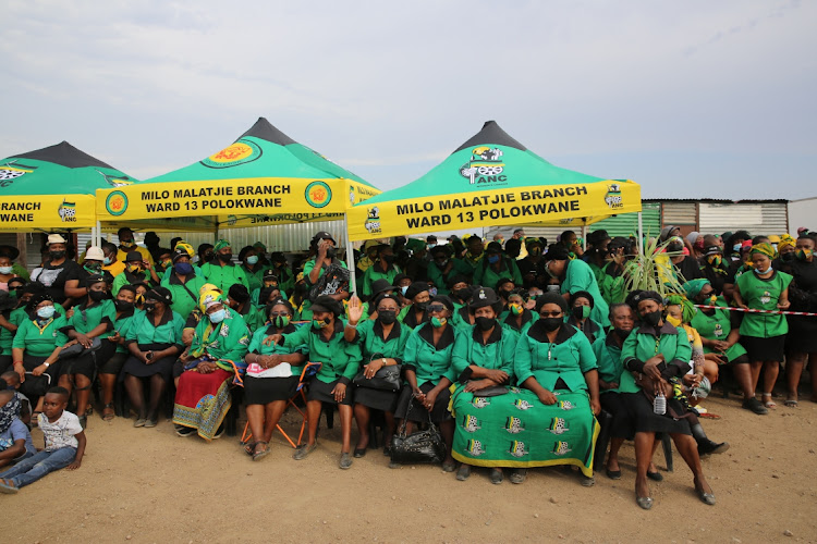 ANC supporters in Polokwane, Limpopo.