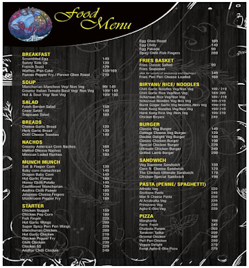 Genie The Sheesha Lounge menu 