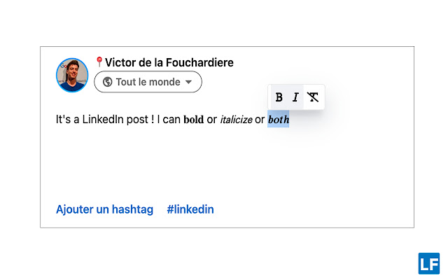 LinkedIn Formatter