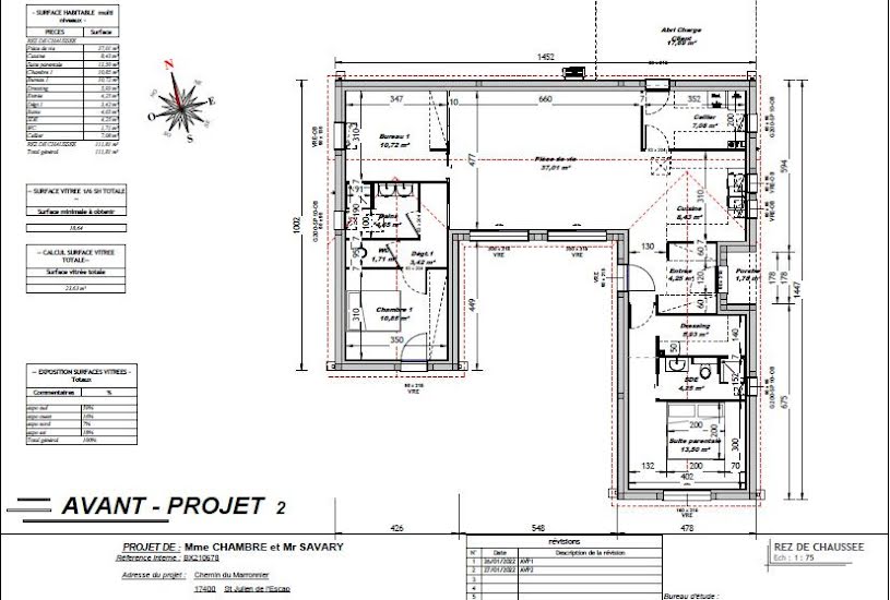  Vente Terrain + Maison - Terrain : 561m² - Maison : 110m² à Mornac (16600) 