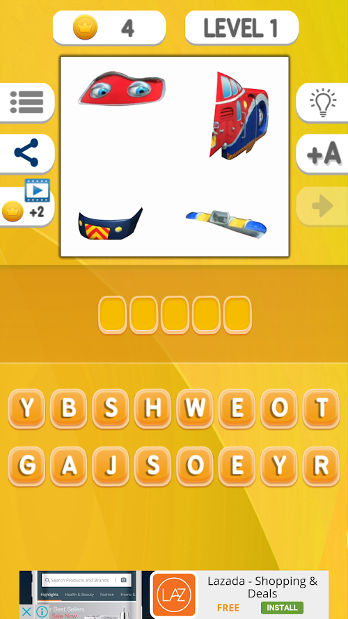 Android application Pics Quiz for Chuggington screenshort