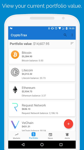 Screenshot CryptoTrax - Bitcoin & Cryptoc