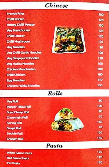 Golden Hut Restaurant menu 