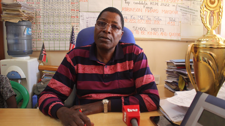 Stephen Chamigere, headteacher, Christ the King primary school in Bungoma County.