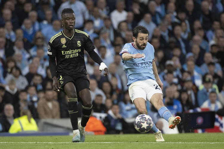 Manchester City’s Bernardo Silva during the Uefa Champions League semifinal second-leg match against Real Madrid at Etihad Stadium on May 17, 2023 in Manchester. Picture: RICHARD CALLIS/EURASIA SPORT IMAGES/GETTY IMAGES