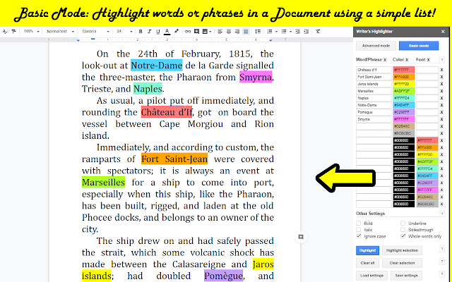 Writer's Highlighter screenshot 1