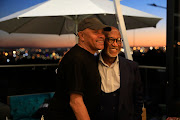 Sipho 'Hotstix' Mabuse with former SA military commander and politician Siphiwe Nyanda.