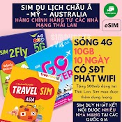 Sim Du Lịch 32 Nước Ấn Độ - Trung Quốc Hàn Quốc Nhật Bản - Úc - Mỹ 10 Ngày Không Giới Hạn Internet Không Chặn Fb Google