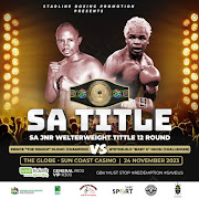 SA champ Prince Dlomo could see his reign end against Ntethelelo Nkosi, right, in Durban. 