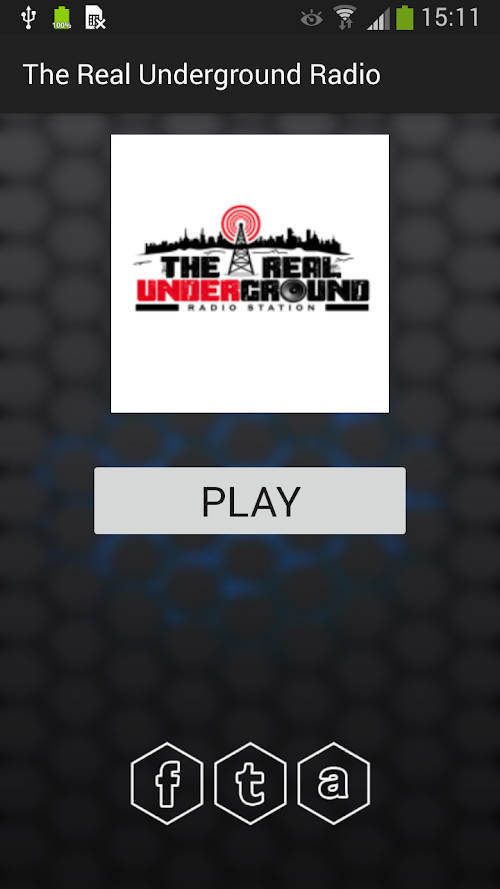 Android application The Real Underground Radio screenshort