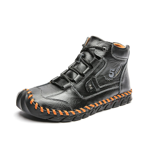 Title 8, Plus Size Leather Martin Boots Comfortable and ...